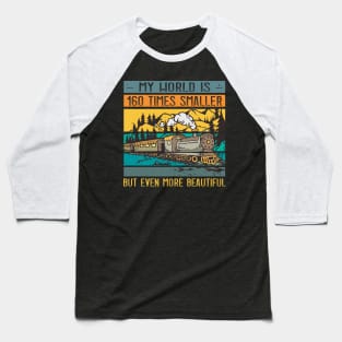 Modelrailroad HO N Z Train Model Baseball T-Shirt